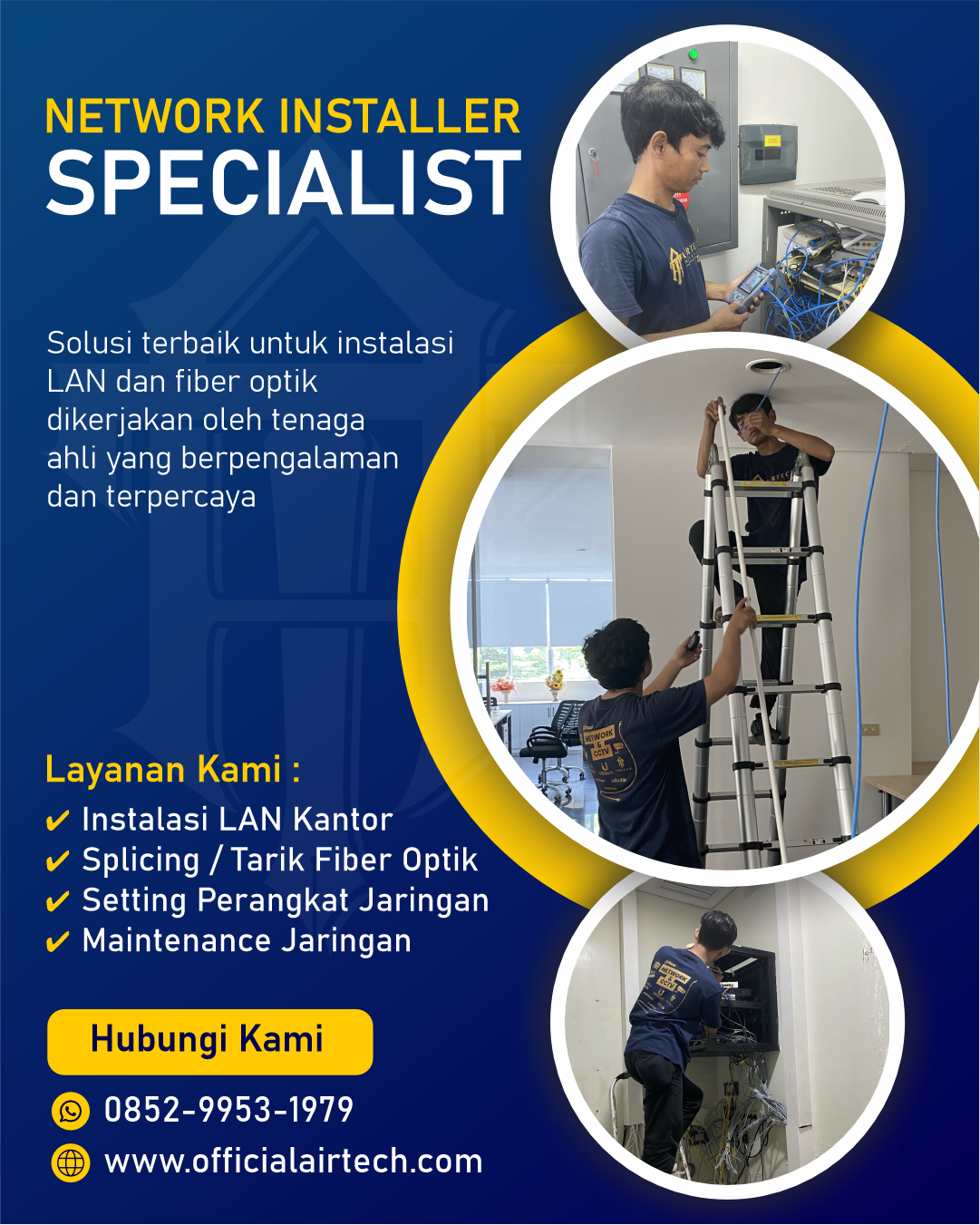 Jasa Instalasi LAN dan Fiber Optik Makassar untuk Koneksi Stabil